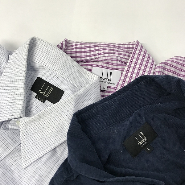 実際に弊社で買取させて頂いた【おまとめ品】dunhill/ダンヒル 長袖シャツの画像 1枚目