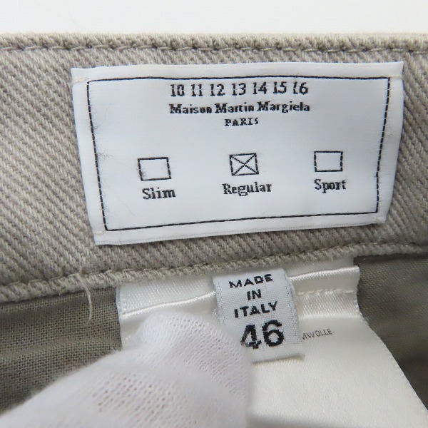 実際に弊社で買取させて頂いたMartin Margiela/マルタンマルジェラ チノパン/46の画像 4枚目