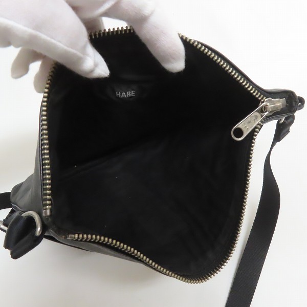 実際に弊社で買取させて頂いたHARE/ハレ レザーサコッシュ ショルダーバッグの画像 3枚目