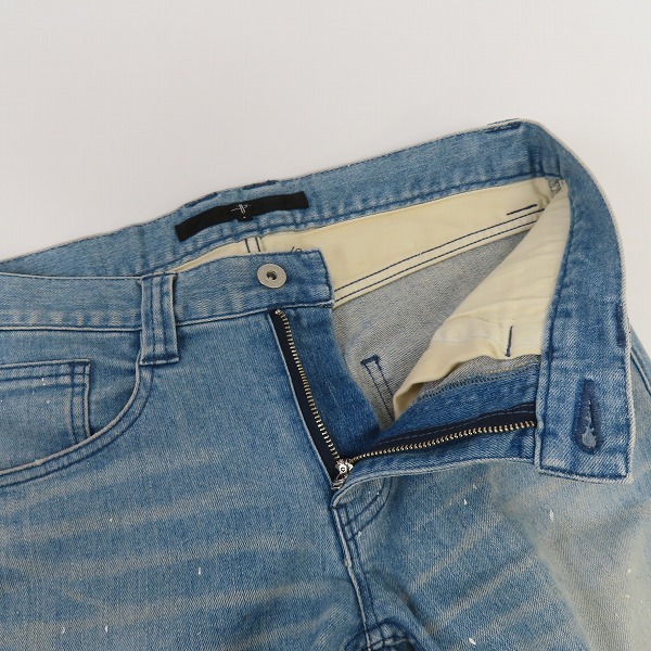 実際に弊社で買取させて頂いたNO ID. /ノーアイディー ストレッチ デニム ペイント スキニー パンツ 845035-275P/1の画像 2枚目