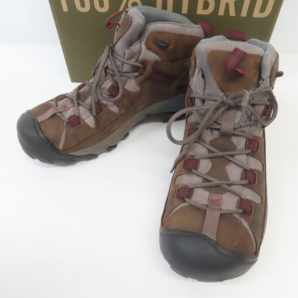 実際に弊社で買取させて頂いた【観賞用】KEEN/キーン ターギーⅡミッド オールレザー トレッキング シューズ 1217-WLNT /28