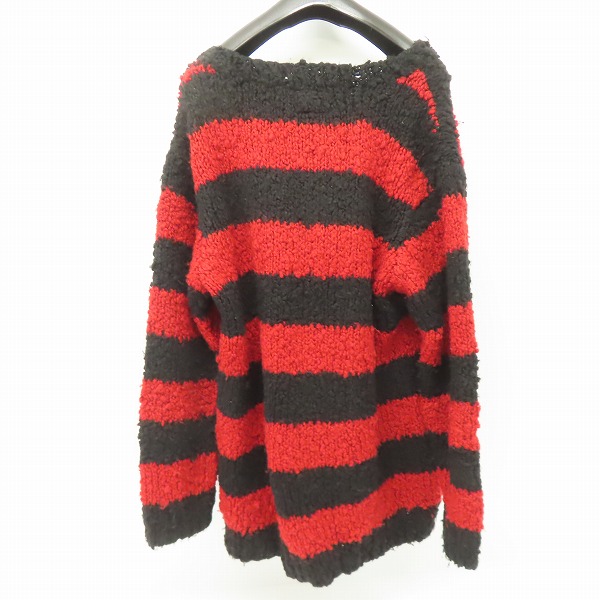 実際に弊社で買取させて頂いたNUMBER(N)INE/ナンバーナイン 03AW カート期 グランジボーダーウールニット 03-NI056/2の画像 1枚目