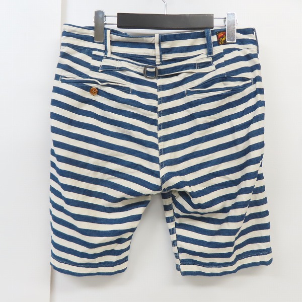 実際に弊社で買取させて頂いたSUGAR CANE/シュガーケーン ボーダー マリーン ショートパンツ /W32の画像 1枚目