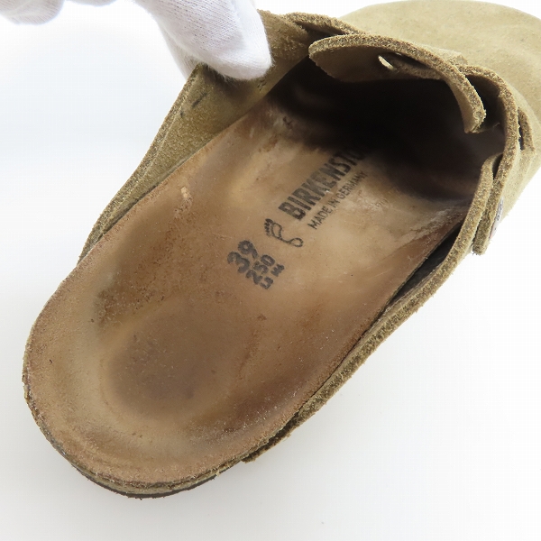 実際に弊社で買取させて頂いたBIRKENSTOCK/ビルケンシュトック BOSTON/ボストン スエードレザー サンダル /25の画像 4枚目