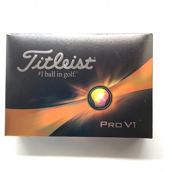 実際に弊社で買取させて頂いた【未使用】Titleist/タイトリスト PRO V1 ゴルフボール ホワイト 1ダースの画像 2枚目