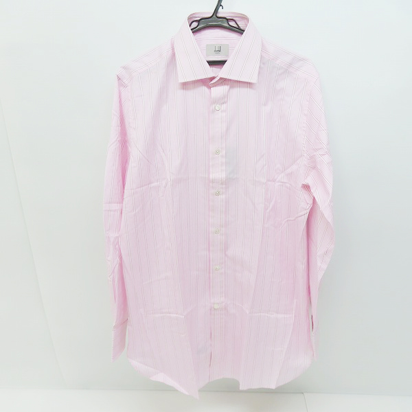 実際に弊社で買取させて頂いたdunhill/ダンヒル ストライプ 長袖シャツ ピンク系/42