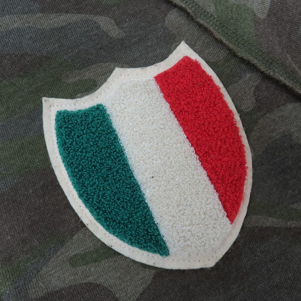 実際に弊社で買取させて頂いたHYDROGEN/ハイドロゲン BRONZAJI ブロンザージ エンブレムワッペン カモフラ ジップアップブルゾン/Mの画像 4枚目