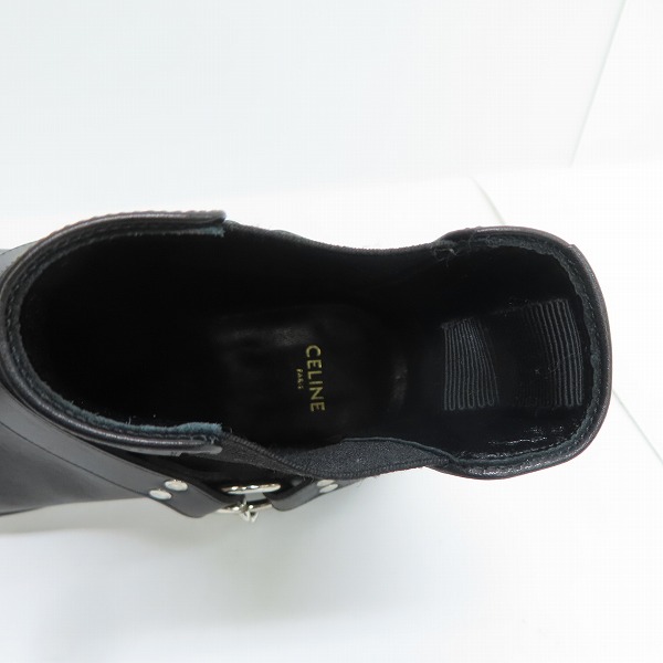 実際に弊社で買取させて頂いたCELINE/セリーヌ バイカーチェルシーブーツ/41の画像 4枚目