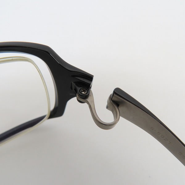 実際に弊社で買取させて頂いた999.9/フォーナインズ 度入り メタルフレーム 眼鏡/メガネフレーム/アイウェア S-592Tの画像 5枚目