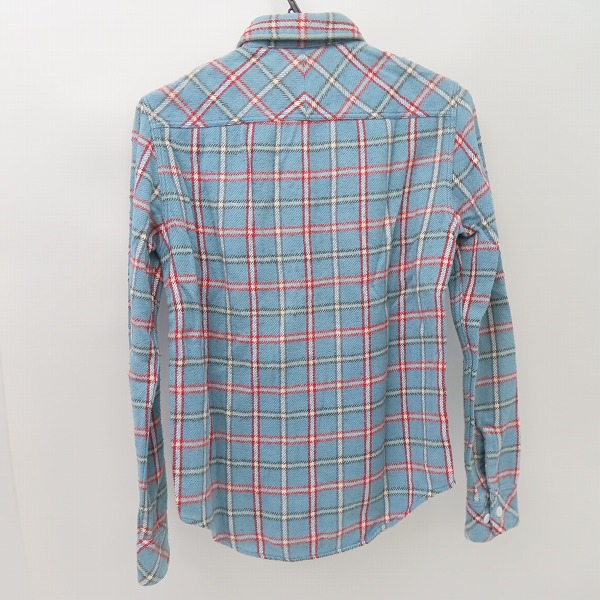 実際に弊社で買取させて頂いたNUMBER (N)INE/ナンバーナイン 05AW HIGH STREET期 THS刺繍 チェック柄 ネルシャツ/2の画像 1枚目