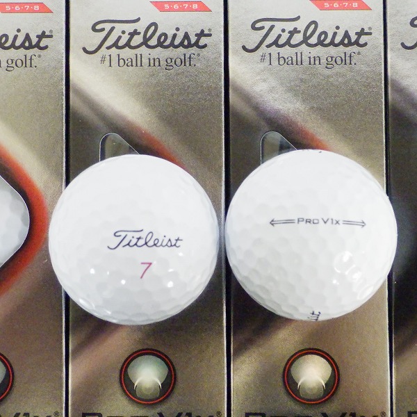 実際に弊社で買取させて頂いた【未使用】Titleist/タイトリスト PRO V1x ゴルフボール ホワイト 2ダース の画像 1枚目