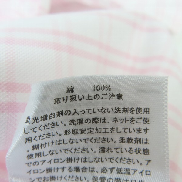 実際に弊社で買取させて頂いたBROOKS BROTHERS/ブルックスブラザーズ 半袖 チェック柄 ボタンダウンシャツ/Mの画像 4枚目