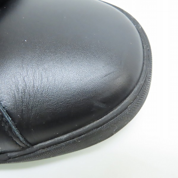 実際に弊社で買取させて頂いたceline/セリーヌ TRIOMPHE/トリオンフ フラッグチェック柄切替 レザースニーカー 43の画像 7枚目