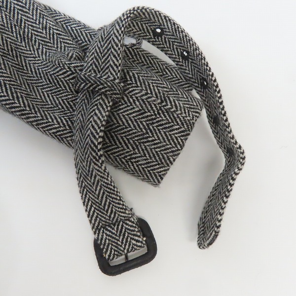 実際に弊社で買取させて頂いたLITHIUM HOMME/リチウムオム ウール ヘリンボーン トレンチコート LH20-0403/44の画像 6枚目