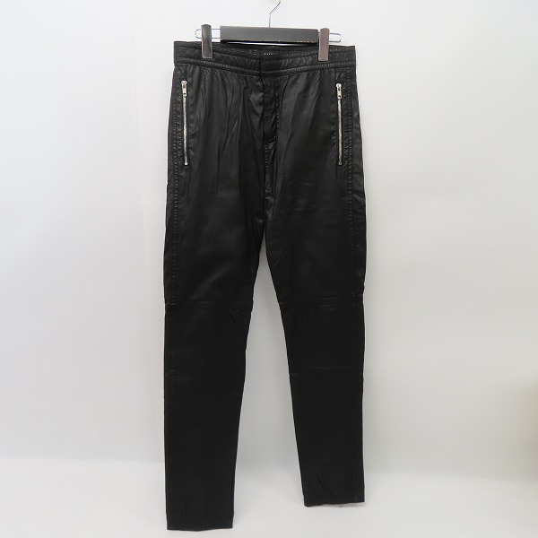 実際に弊社で買取させて頂いたGIVENCHY/ジバンシィー 羊革 レザー パンツ/46
