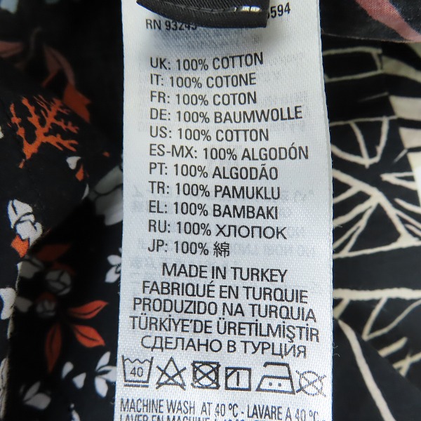 実際に弊社で買取させて頂いたDIESEL/ディーゼル 総柄 半袖 ボタンシャツ アロハシャツ/Mの画像 4枚目