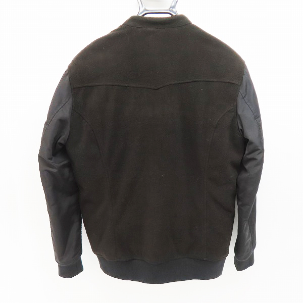 実際に弊社で買取させて頂いたNO ID/ノーアイディー 中綿ウールジャージー×グログラン 切替 Wライダース ジャケット 839006-135B/1の画像 1枚目