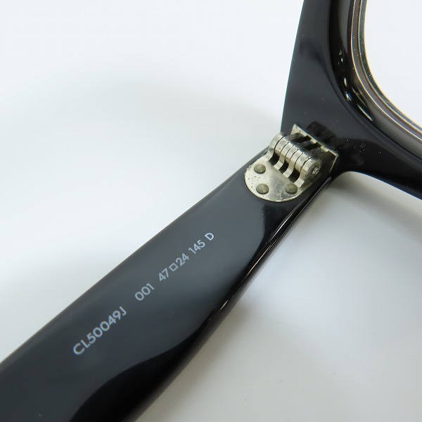 実際に弊社で買取させて頂いたCELINE/セリーヌ  度入り眼鏡/メガネフレーム/アイウェア CL50049J 001の画像 6枚目