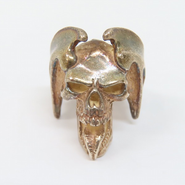 実際に弊社で買取させて頂いたCRAZY PIG/クレイジーピッグ ルシファー スカルリング 17号の画像 1枚目