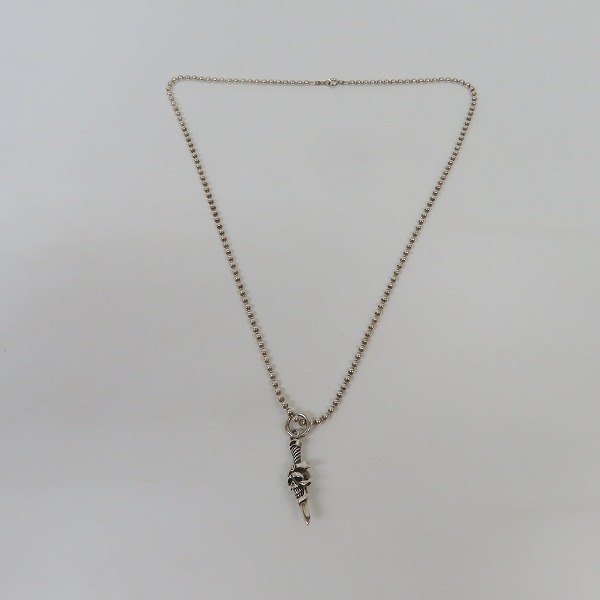 実際に弊社で買取させて頂いたCRAZY PIG/クレイジーピッグ SKULL & DAGGER AMULET PENDANT/スカルアンドダガー アミュレットペンダントの画像 8枚目