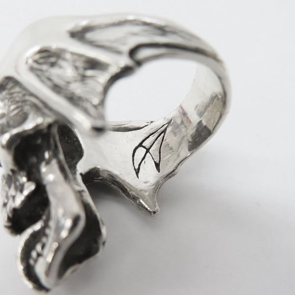 実際に弊社で買取させて頂いたCRAZY PIG/クレイジーピッグ ルシファー スカルリング 19-19.5号の画像 6枚目