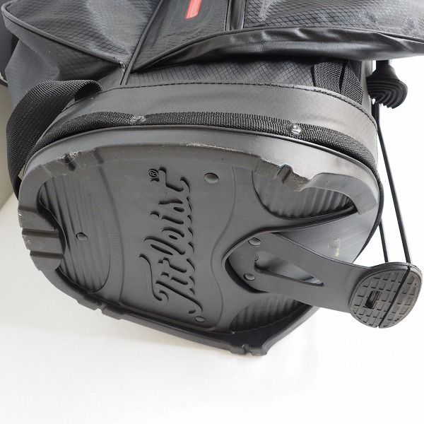 実際に弊社で買取させて頂いたTitleist/タイトリスト ゴルフ 4分割スタンド式 キャディバッグ ブラックの画像 7枚目