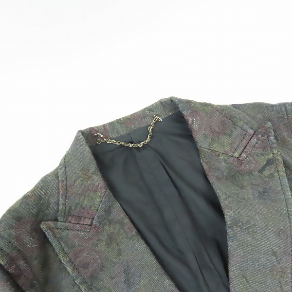 実際に弊社で買取させて頂いたNUMBER (N)INE/ナンバーナイン Giorgetti Tessile フローラル柄ジャケット/4の画像 6枚目