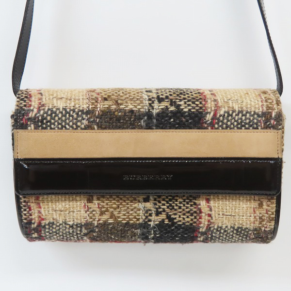 実際に弊社で買取させて頂いたBURBERRY/バーバリー ツイード ショルダーバッグ