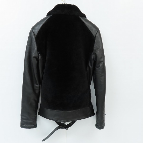 実際に弊社で買取させて頂いたAKM/エイケイエム LAMB GRIZZLY レザージャケット Lの画像 1枚目