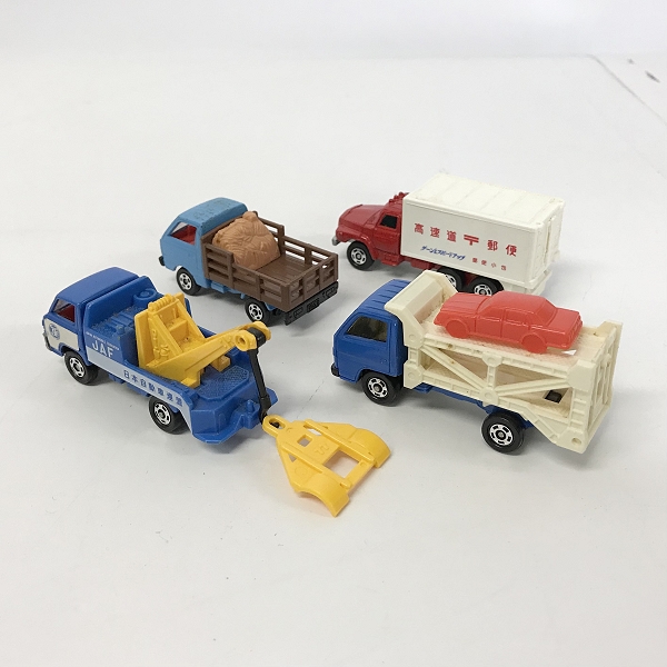 実際に弊社で買取させて頂いたTOMY/トミー トミカ 日産 ディーゼル 高速郵便車/いすゞ エルフカーキャリア 他 ミニカー/赤箱 4点セットの画像 2枚目