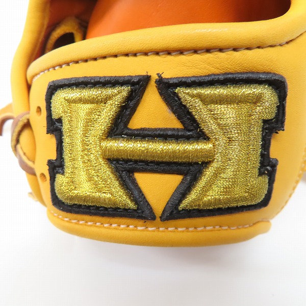 実際に弊社で買取させて頂いたHI-GOLD/ハイゴールド スペシャルオーダー 軟式 右投げ 外野手用 グローブ 1081の画像 5枚目