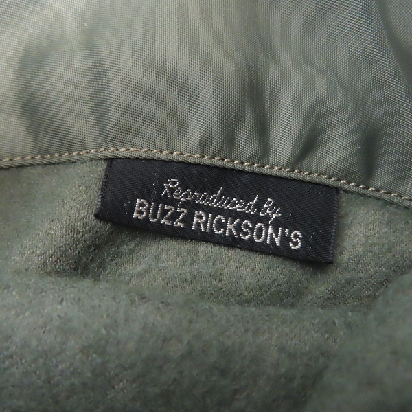 実際に弊社で買取させて頂いたBUZZ RICKSON'S/バズリクソンズ TYPE MA-1 フライトジャケット カーキ系 M13785/Mの画像 3枚目