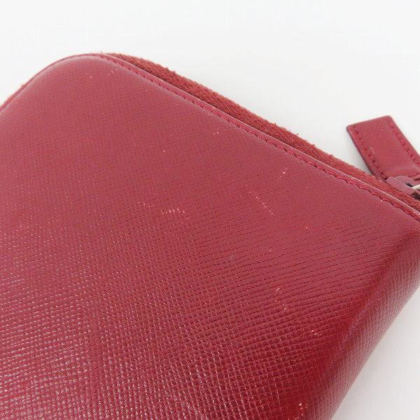 実際に弊社で買取させて頂いたPRADA/プラダ サフィアーノレザー ラウンドファスナー 手帳カバーの画像 7枚目