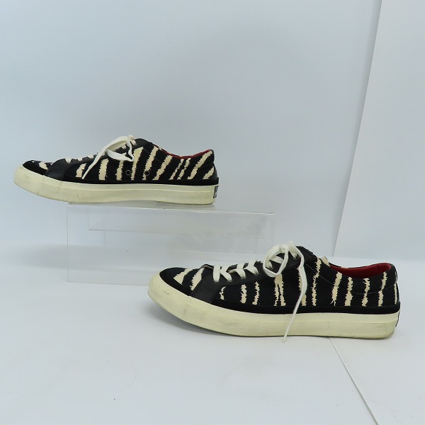 実際に弊社で買取させて頂いたR.J.B THE FLAT HEAD/フラットヘッド ゼブラ柄 スエード ローカットスニーカー/27.5の画像 3枚目