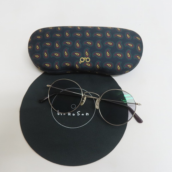 実際に弊社で買取させて頂いた白山眼鏡店/ハクサンガンキョウテン ラウンド メガネフレーム アイウェアの画像 9枚目