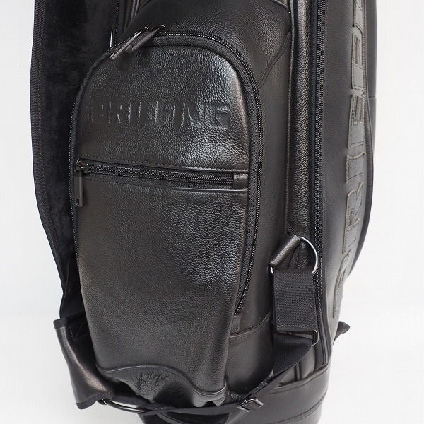 実際に弊社で買取させて頂いたBRIEFING/ブリーフィング CR-11 BRG221D07 9.5型 6分割キャディバッグ ブラック ポーチ・アイアンカバー付の画像 5枚目