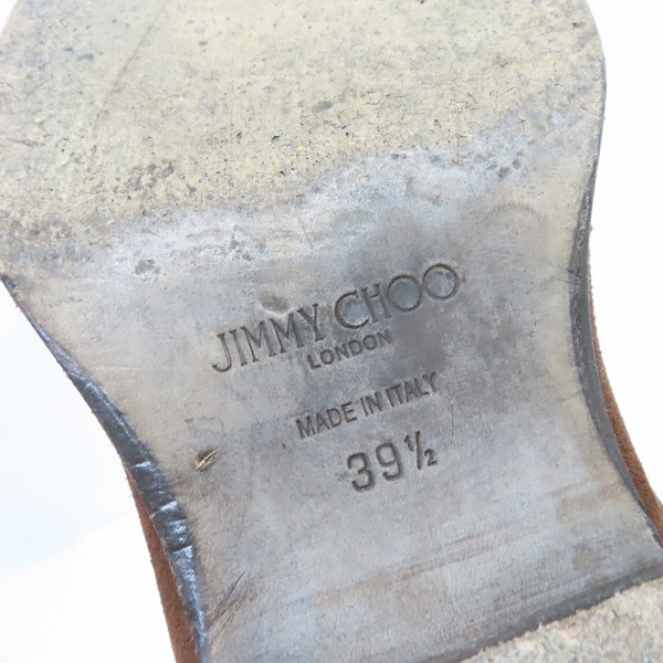 実際に弊社で買取させて頂いたJIMMY CHOO/ジミー チュウ スクエアトゥ サイドジップブーツ 39.5の画像 5枚目