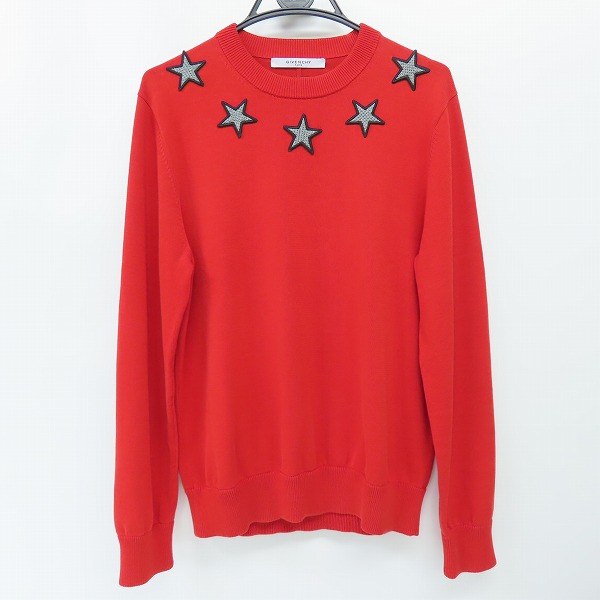 実際に弊社で買取させて頂いた【JPタグ】GIVENCHY/ジバンシィ 17SS Star Patch Crew Sweater/スターパッチニット 17S 7501 501/L