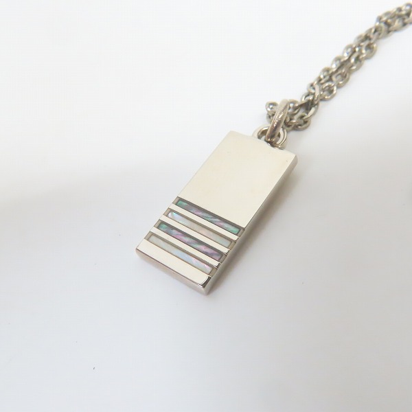 実際に弊社で買取させて頂いたPaul Smith/ポールスミス ストライプ プレート ネックレス