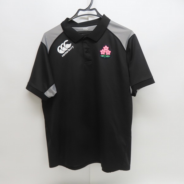 実際に弊社で買取させて頂いたCANTERBURY/カンタベリー ラグビー日本代表 モデル 桜エンブレム刺繍 半袖 ポロシャツ R30006JH/4L