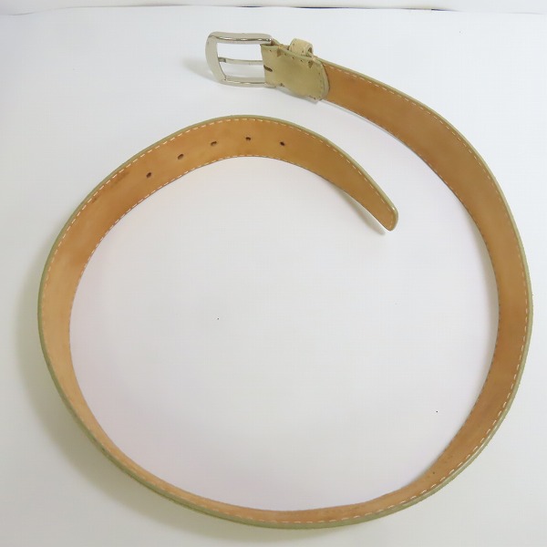 実際に弊社で買取させて頂いたUNITED ARROWS/ユナイテッドアローズ イタリア製 SOLID BRASSバックル レザーベルト/85の画像 7枚目