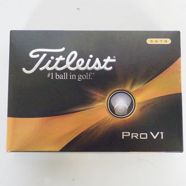 実際に弊社で買取させて頂いた 【未使用】Titleist/タイトリスト PRO V1 ゴルフボール ホワイト 1ダース の画像 3枚目