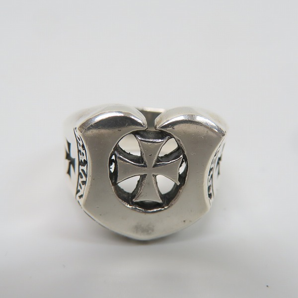 実際に弊社で買取させて頂いたDEAL DESIGN/ディールデザイン クロス ホースシュー リング 21号の画像 1枚目