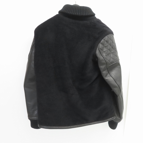 実際に弊社で買取させて頂いたCRIMIE/クライミー 21AW ALPACA AWARD CONCHO JACKET/アルパカ レザー アワードジャケット/スタジャン CR1-02A5-JK06/Mの画像 1枚目