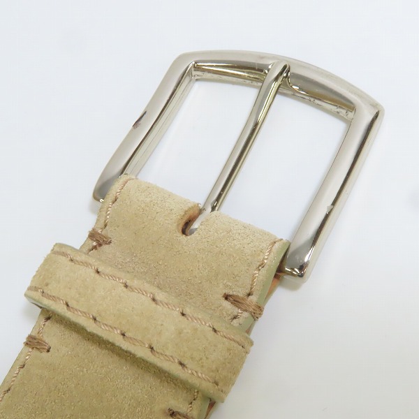 実際に弊社で買取させて頂いたUNITED ARROWS/ユナイテッドアローズ イタリア製 SOLID BRASSバックル レザーベルト/85の画像 1枚目