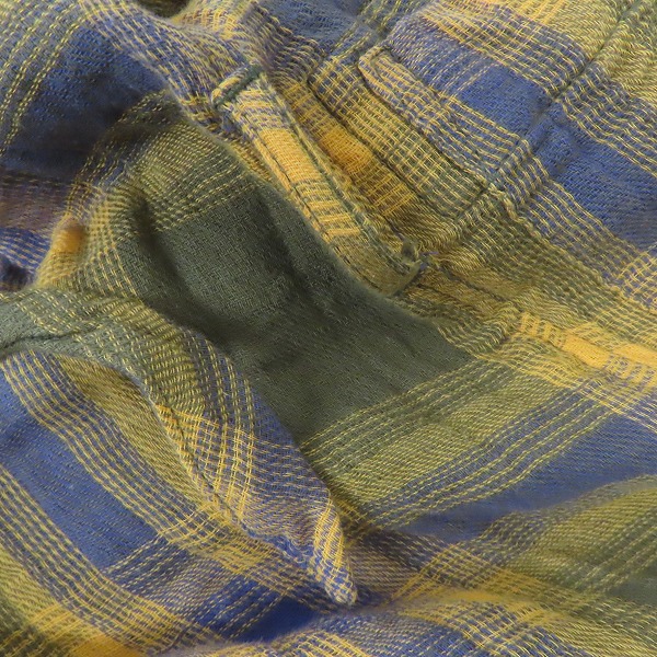 実際に弊社で買取させて頂いた【未使用】NO ID./ノーアイディー チェック柄 ガウン 825017-517S/1の画像 5枚目