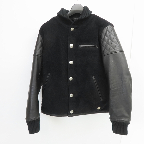 実際に弊社で買取させて頂いたCRIMIE/クライミー 21AW ALPACA AWARD CONCHO JACKET/アルパカ レザー アワードジャケット/スタジャン CR1-02A5-JK06/M