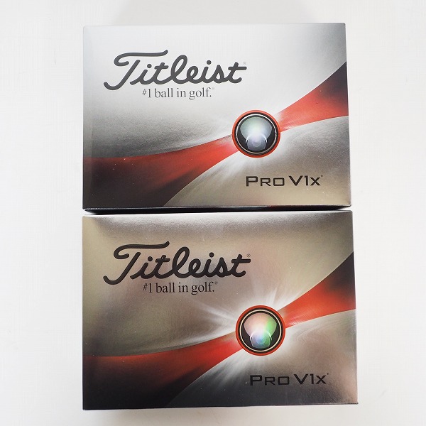 実際に弊社で買取させて頂いた【未使用】Titleist/タイトリスト PRO V1x ゴルフボール ホワイト 2ダース の画像 2枚目