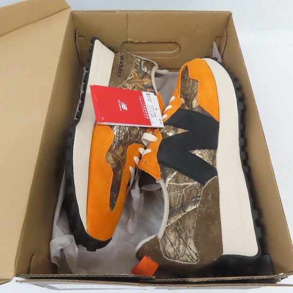 実際に弊社で買取させて頂いた【未使用】New Balance×atmos/ニューバランス×アトモス リアルツリー カモ MS327ART/29.0の画像 7枚目