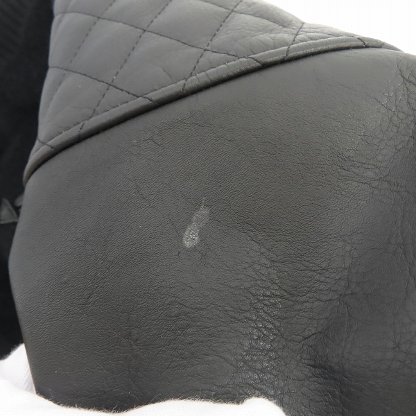 実際に弊社で買取させて頂いたCRIMIE/クライミー 21AW ALPACA AWARD CONCHO JACKET/アルパカ レザー アワードジャケット/スタジャン CR1-02A5-JK06/Mの画像 6枚目